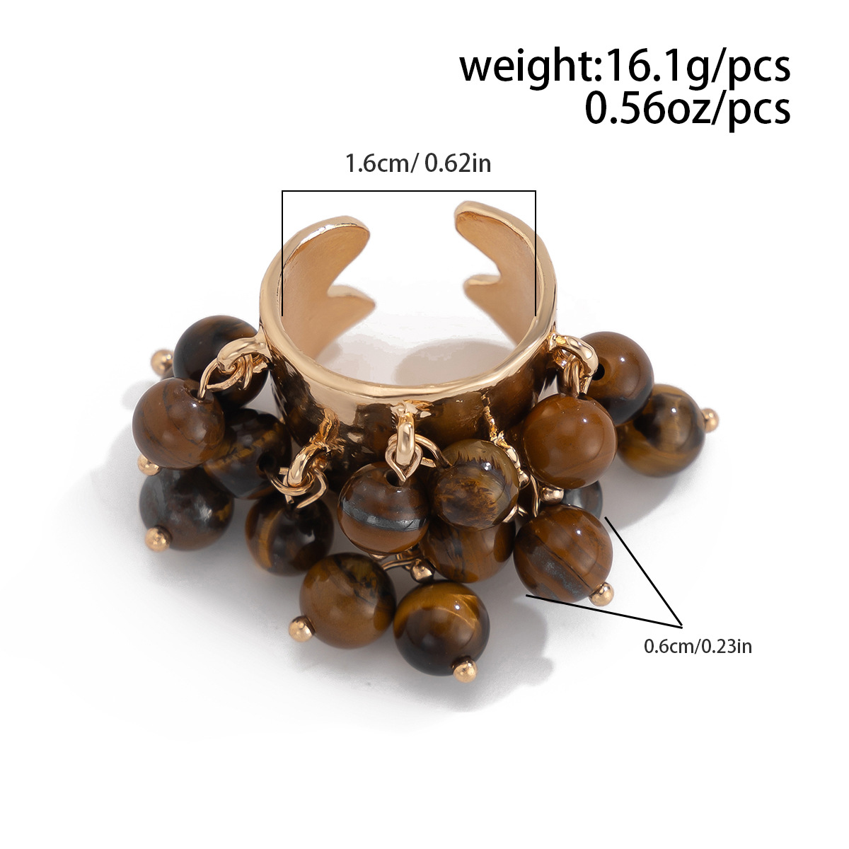 16g Weight Charm Rings Classification 1 Piece Quantity Holiday Occasion Alloy Material Geometric Pattern Women's Gender Plating Design Streetwear Style Streetwear Geometric Arylic Alloy Plating Women's Charm Rings 22