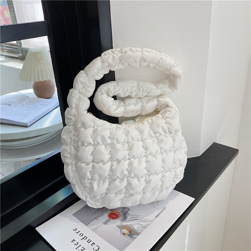 Bolsa bolsa de las axilas Nuevo cos nube bolsa de nicho de comercio exterior solo hombro bolsa de las mujeres de gran capacidad plisada bolsa de burbujas