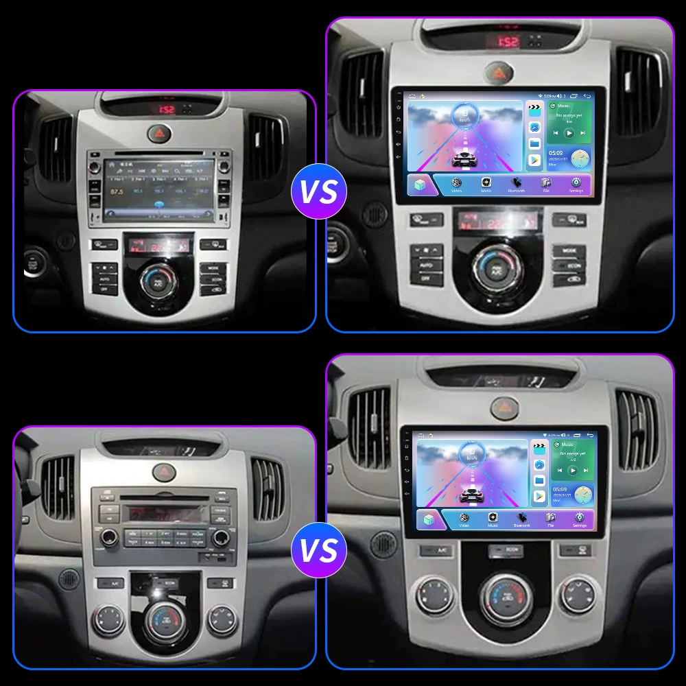 Suitable for 08-13 Kia Forte Android Bluetooth player GPS navigator smart car machine