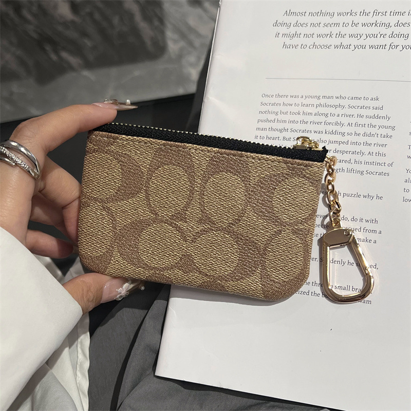 European and American Coin Purse Classic Embossed Key Bag Compact Cosmetics Bag Export Presbyopic Card Holder Factory Spot Wholesale