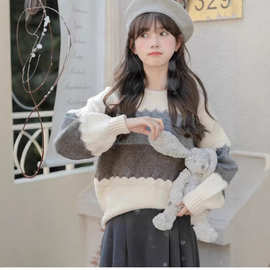 针织衫毛衣女2025秋冬季羊绒毛衫森系慵懒风内搭加厚女上衣小个子