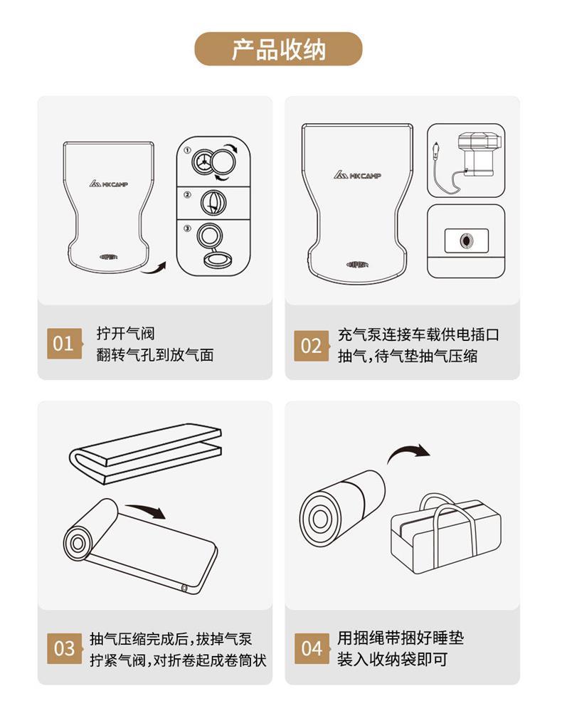 Dupont Mkcamp Tesla Modely Mattress Special Self-Inflating Sponge Car Mattress Car Rear Seat Sleeping Pad