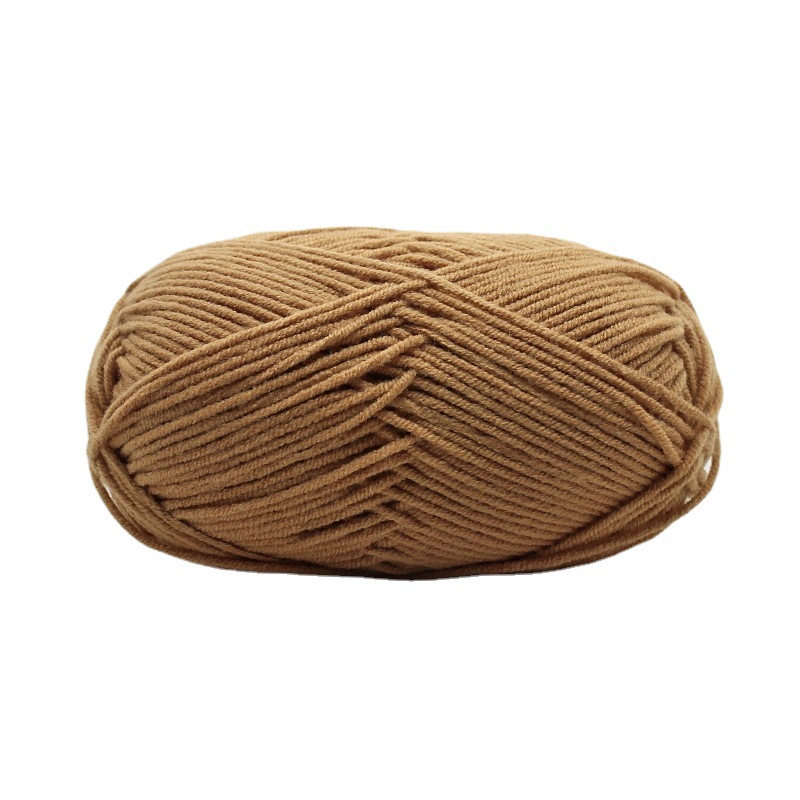 Algodón 4-Strand leche algodón al por mayor medio grueso hilo gancho mantas ganchillo DIY muñeca material bolsa tejido a mano suéter