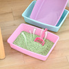 Factory direct pet cat sand pot plastic basin cat toilet cat litter open cat sand pot pet supplies wholesale