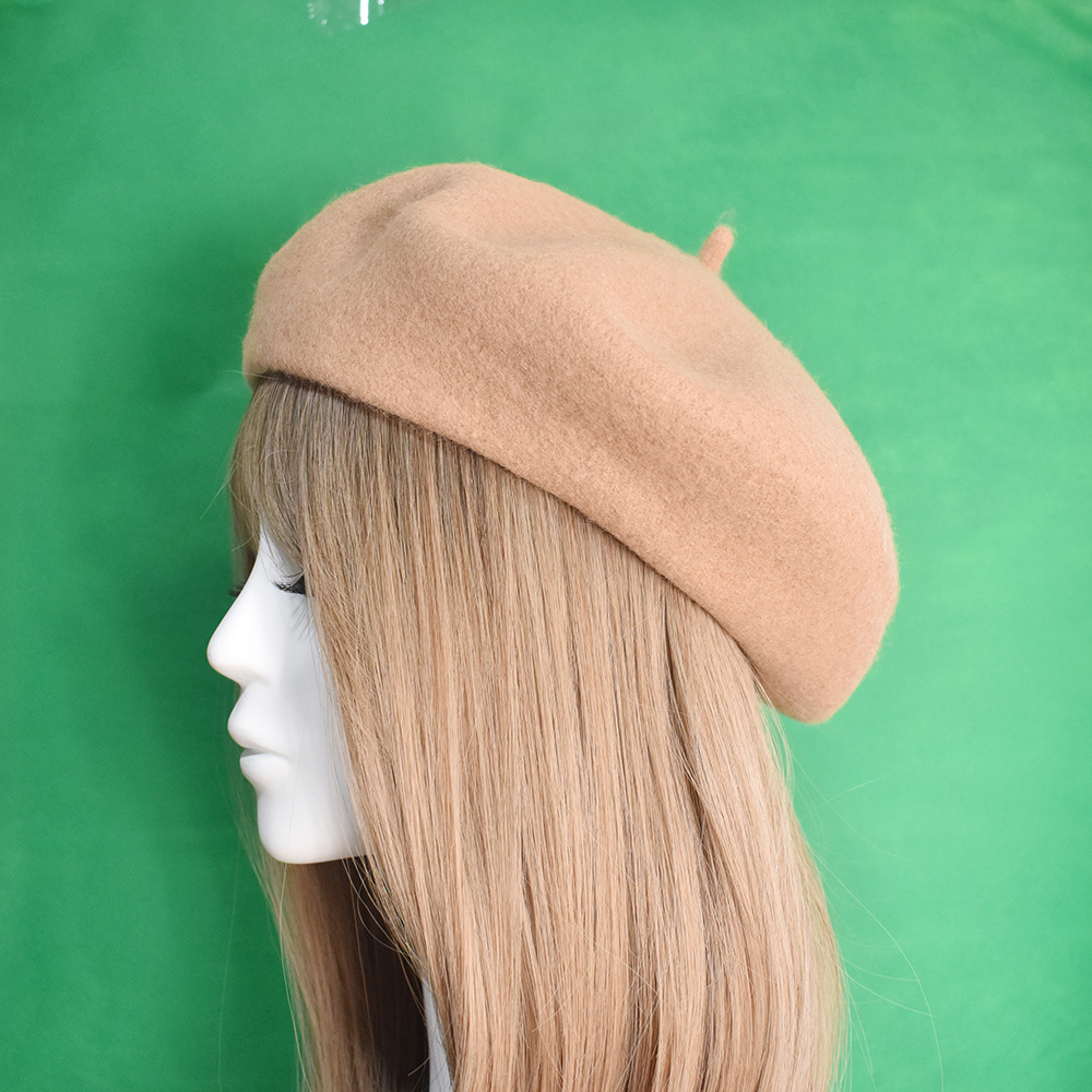 Unisex dam ull premium basker Höst/vinter vintage målarhatt Newsboy hatt rosa_voghion.com