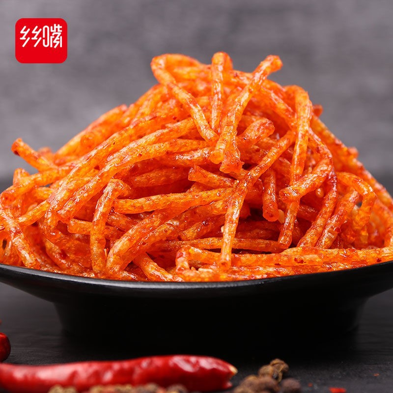 Village Magic Spicy Beef Snack 62g Nostalgic Snack Hunan Specialty Leisure Spicy Beef Snack Bulk Wholesale