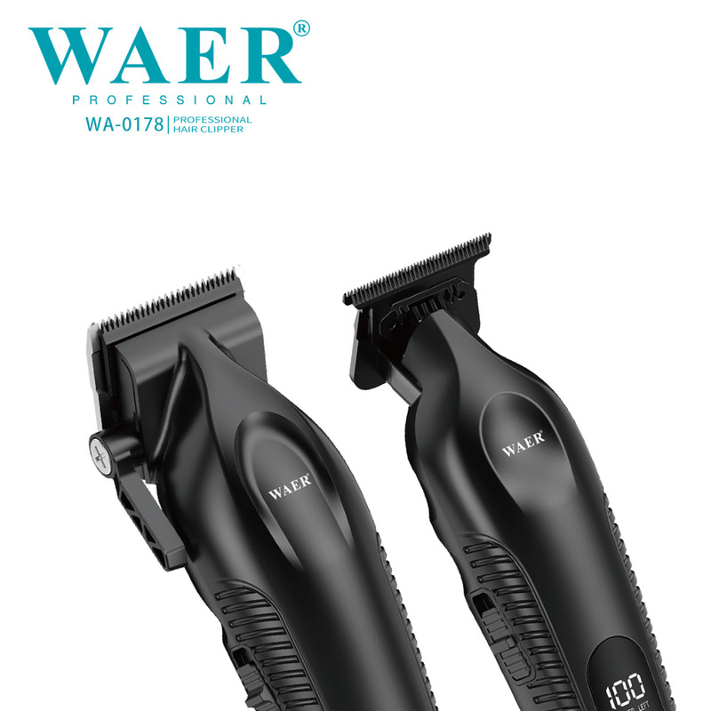 WAER新款专业跨境理发师理发器电推剪电推子油头雕刻剪发廊理发器|undefined