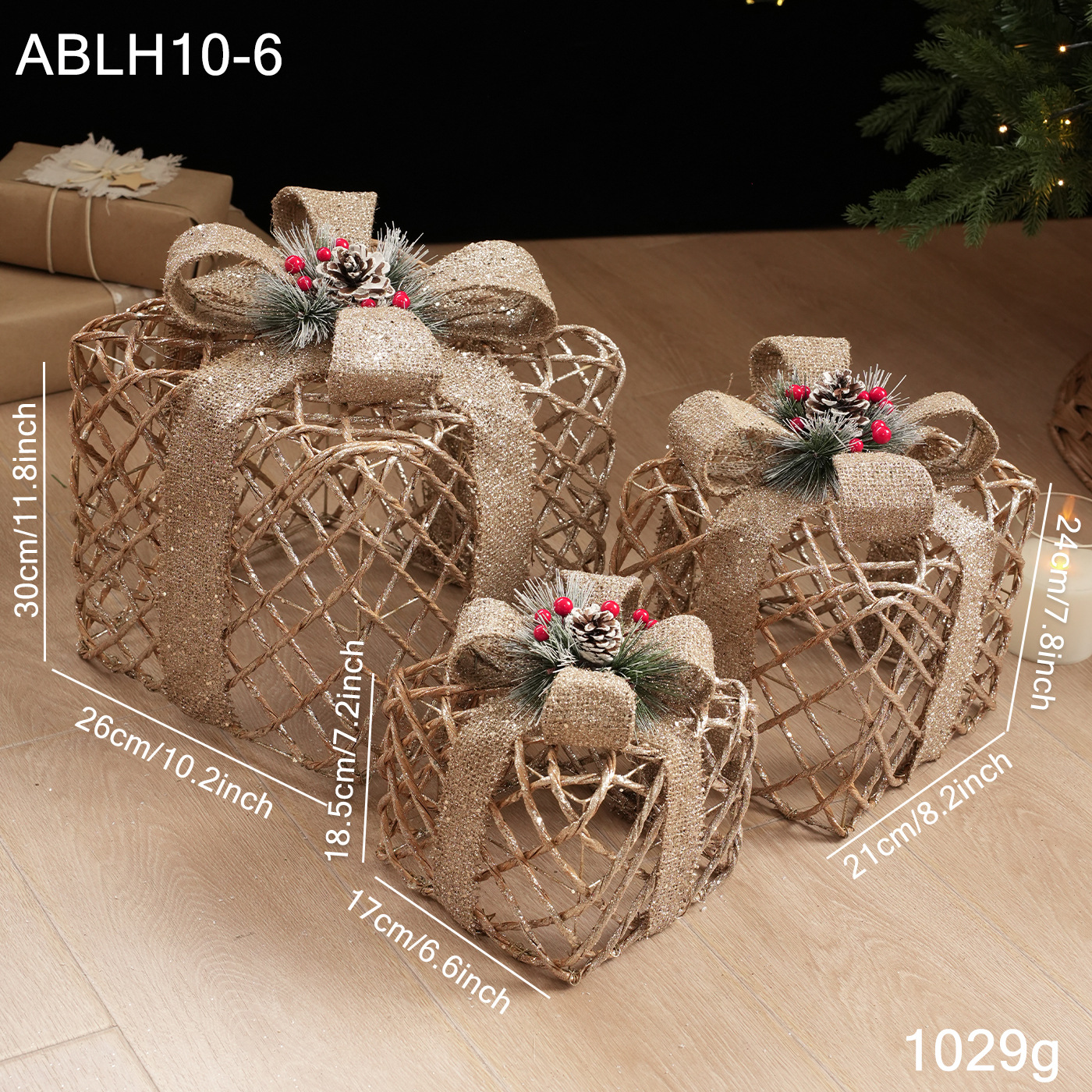 Caja de regalo F / 3 paquetes