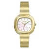 Retro square small fashionable gold watch, bracelet, watch strap, light luxury style