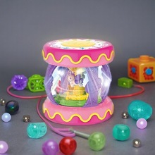 亚马逊婴幼儿电动旋转木马手拍鼓音乐早教启蒙益智打击乐器玩具