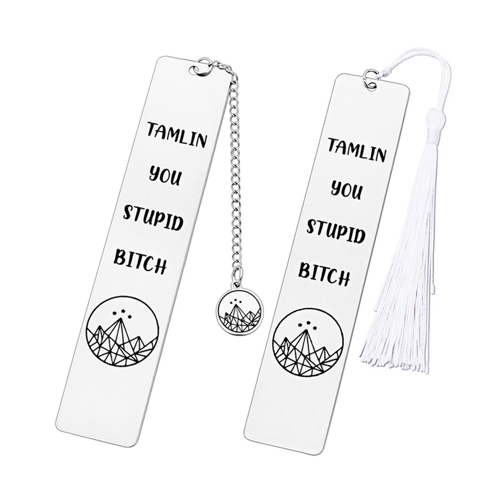 white pendant stainless steel with tassels