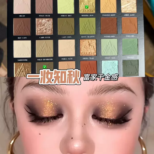 Nuaxu Brown 24-Color Eyeshadow Palette Matte Pearlescent Fine Shimmer Earth Tones Chameleon Eyeshadow Comprehensive Palette