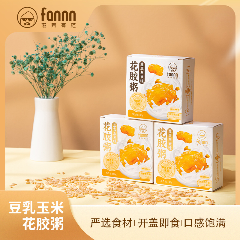 Nourishing Style Instant Fish Maw Corn Soy Milk Congee 100g Delicious, Healthy, Nutritious Meal Replacement Breakfast Wholesale