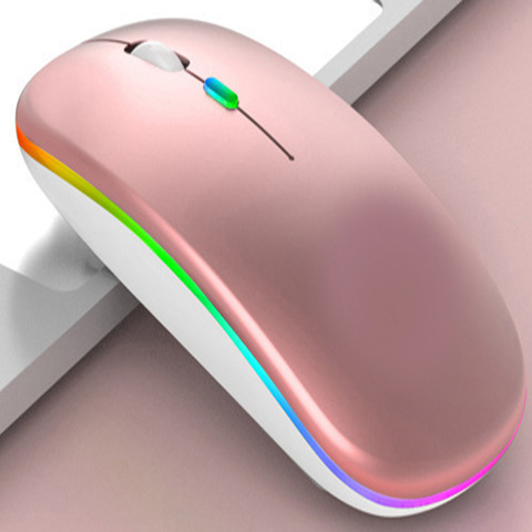 Carga de Bluetooth de modo dual luminoso oro rosa