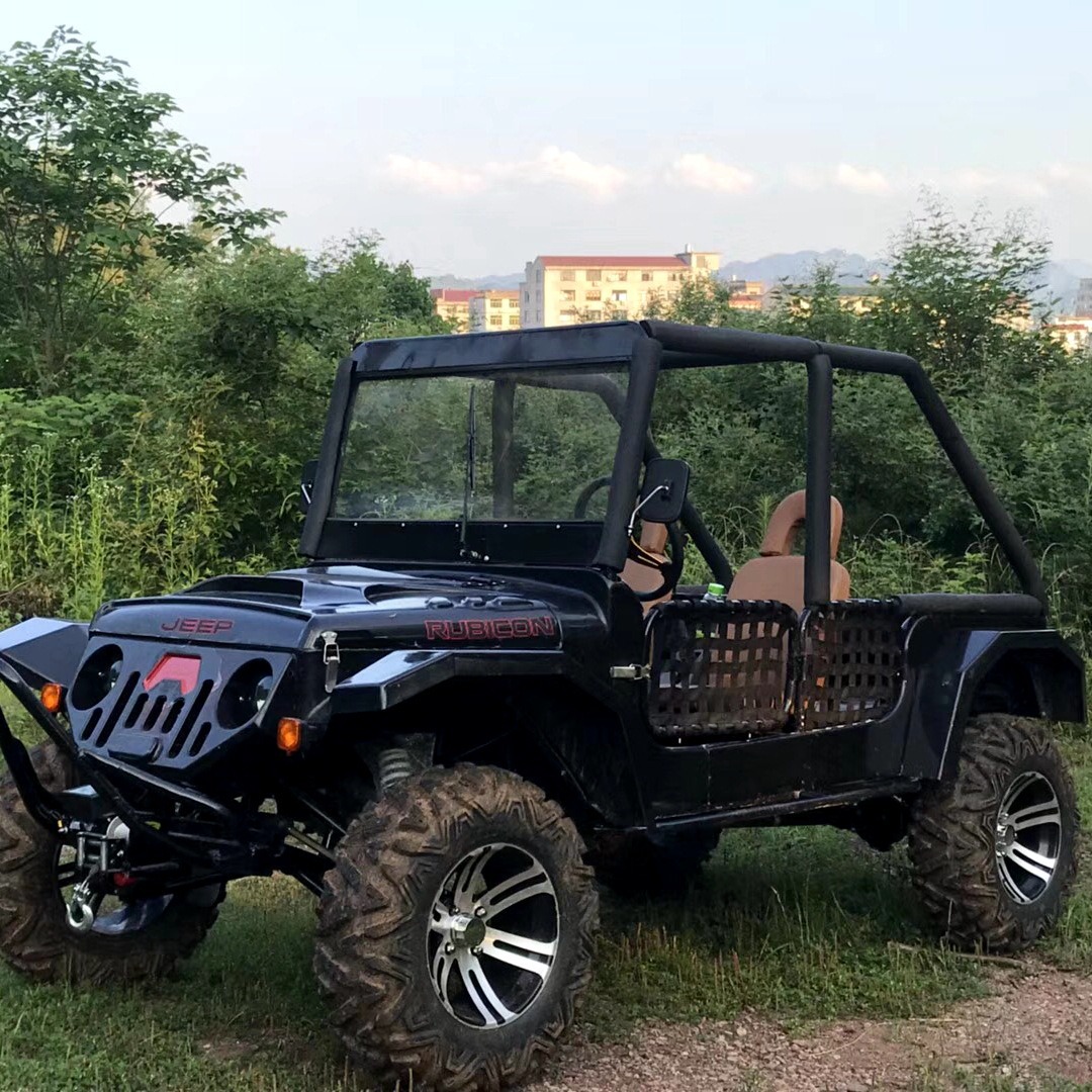 Large four-wheel four-seater ATV off-road assault mountain…