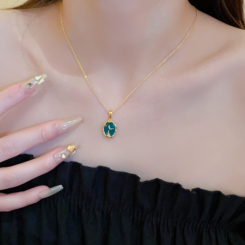Copper Material Fairy Style Basic Lady Heart Shape Flower Copper Plating Inlay Zircon Pendant Necklace
