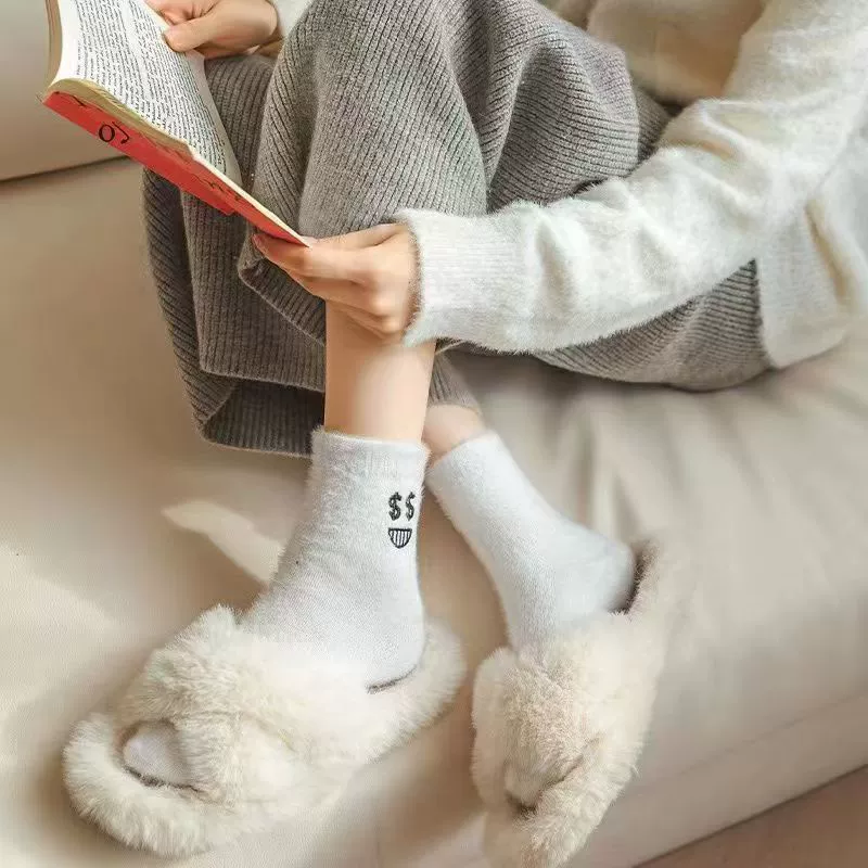 Бархатные детские носки с Keep Warm, средней длины