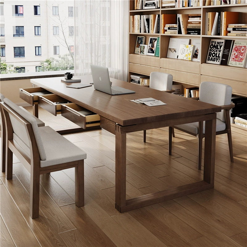 Домашний стол из цельного дерева Стол с ящиком Стол длинный компьютерный стол кабинет Стол каллиграфии гостиная стол стол стол стол