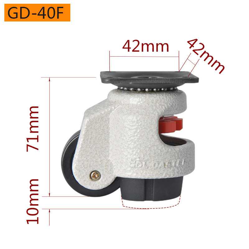 Yideli 韓国水平調整サポートユニバーサルキャスター Fuma ホイール GD-40F/60F/80F/100F/120F|undefined