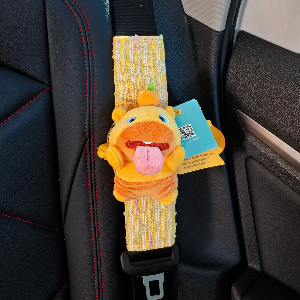 Protector de Hombro de Capibara para Cinturón de Peluche Decorativo para Automóvil