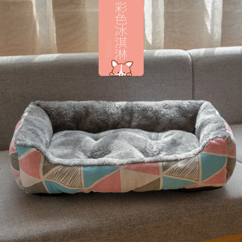 直販犬小屋 四季通用 新型 テディ ゴールデンレトリバー 大中小型犬用 北極ベルベット ペット猫小屋 一件代発送|undefined