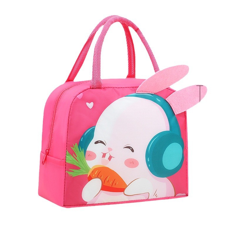 Nueva bolsa de almuerzo lindo y divertido para niños de escuela primaria con bolsa de aislamiento de comida bolsa de almuerzo de oficina bolsa de aluminio de dibujos animados bolsa de almuerzo