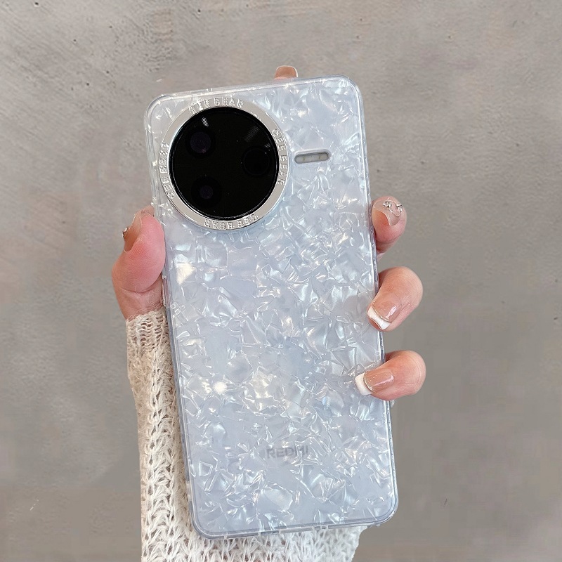 适用红米k80手机壳透明redmik80pro新款小米保护套k80Pro贝壳纹女|undefined