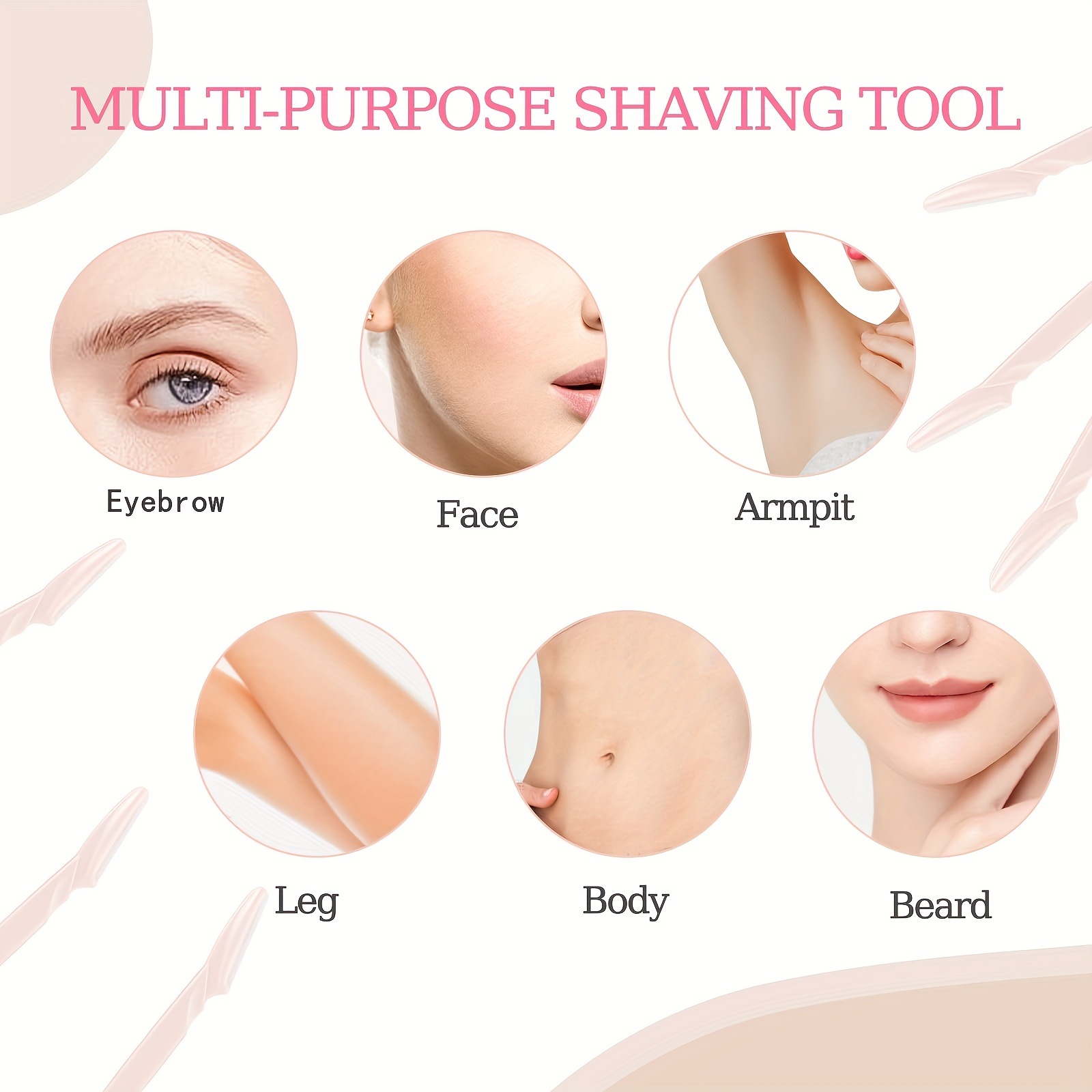 Fábrica al por mayor cuchillo de cejas curado