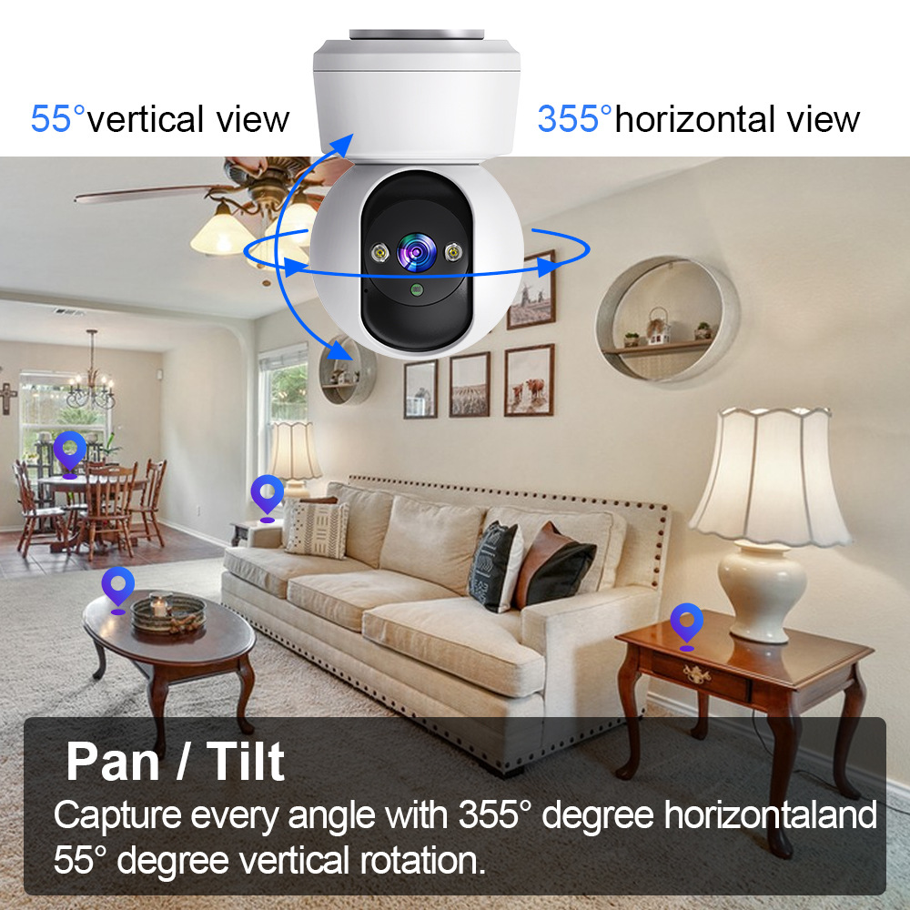 Cámara doméstica transfronteriza de fábrica WiFi monitor remoto de voz intercomunicación inteligente de cámara HD