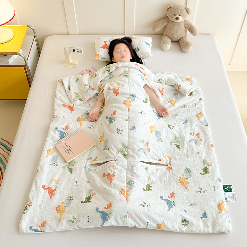 2025 新タイプ A 子供の夏ソフトカポック空調部屋ベビーアンチキックキルト洗える卸売|undefined