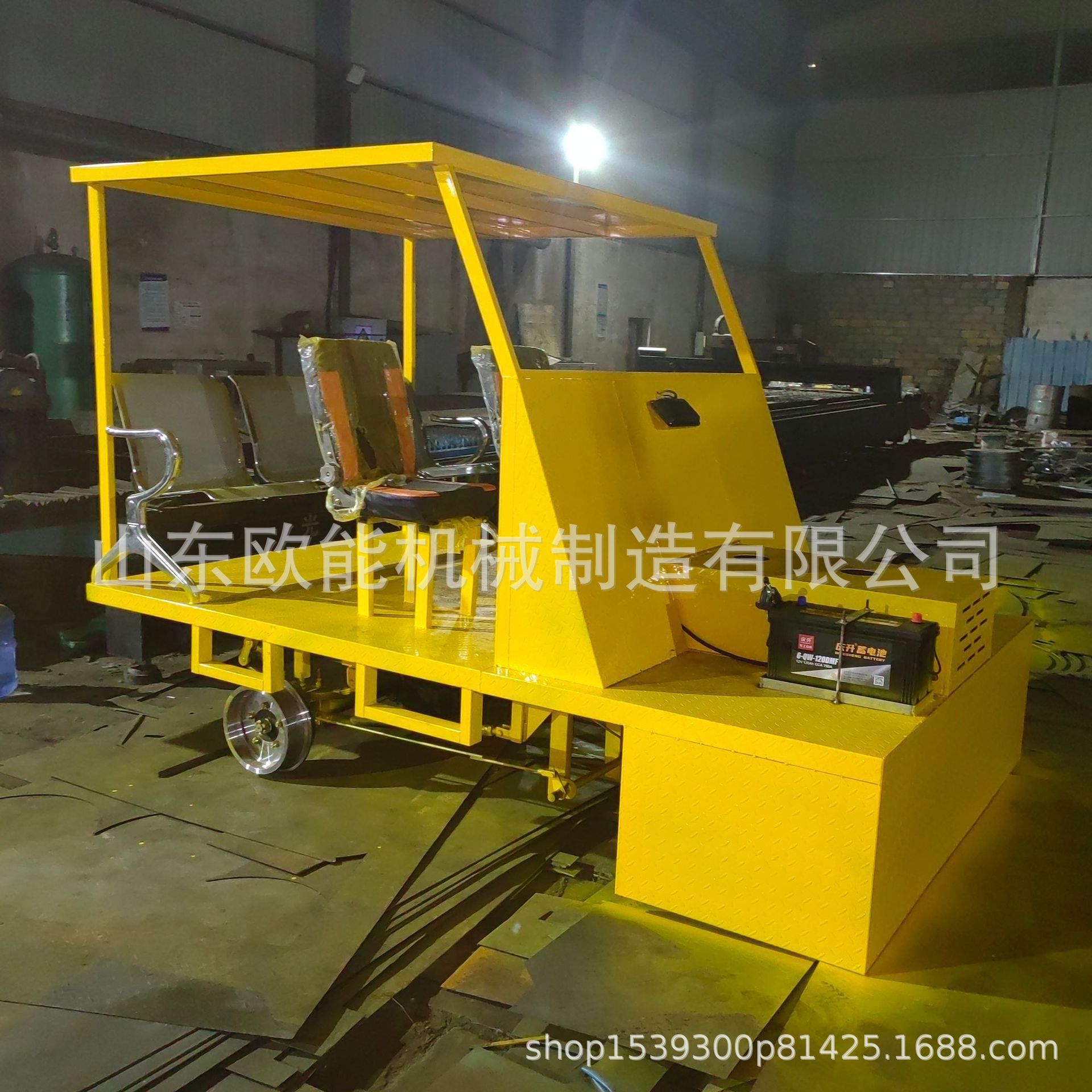 欧能机械设备电动四人座地铁铁路车 工业接触轨抢修车轨道探伤车