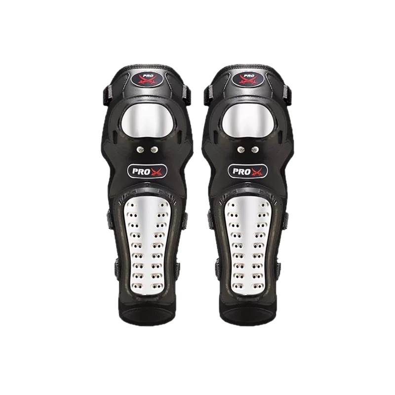 protector de rodilla de rodilla de codo de motocicleta de motocicleta para montar al aire libre jinete anti-caída equipo de acero inoxidable engrosado