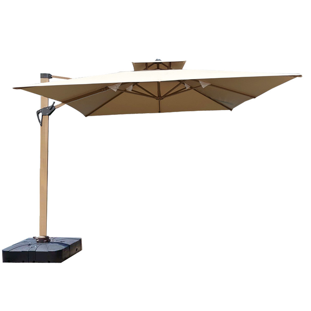 Parasol al aire libre patio villa jardín balcón hogar impermeable protector solar café ocio paraguas romano al por mayor image 6