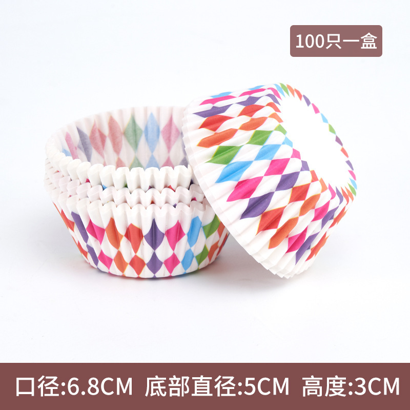 Hot sale pastel de papel a prueba de aceite 100 paquetes de postre de alto rendimiento pastel de nieve niang base de papel de horneado tazas