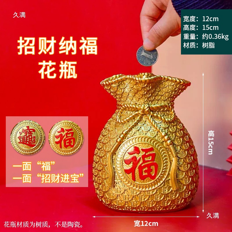 Jarraje de calabaza grande jarrón de flores de cerámica jarrón blanco flor de sala de estar decoración de flores falsas estilo europeo moderno