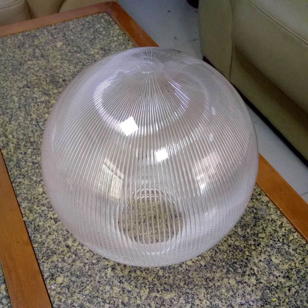 투명 스트라이프 볼 벽 램프 200MM 둥근 갓점 나사 PMMA 아크릴
