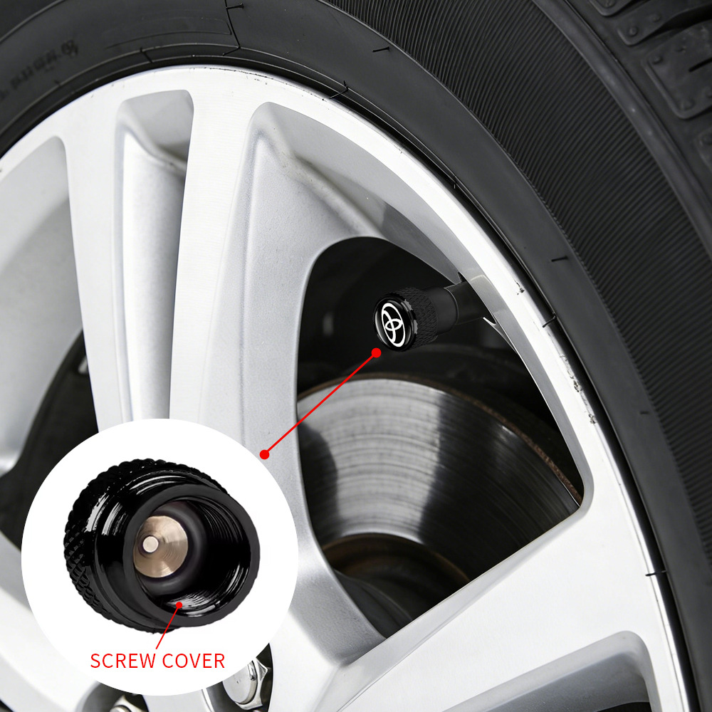 Yeni Model Evrensel Otomobil Lastik Şapkası Küçük İnce Bel Hava Vanası Toz Kapağı Toyota Çeşitli Araba Markaları İçin Toptan