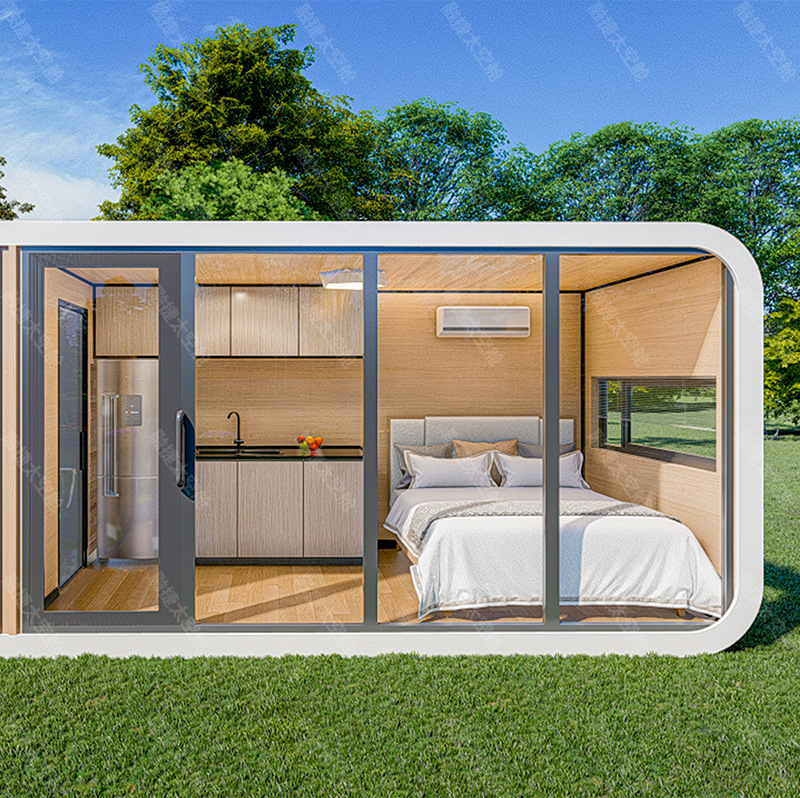 Cápsula espacial móvil casa cápsula fábrica apple cabin capsule house prefab house