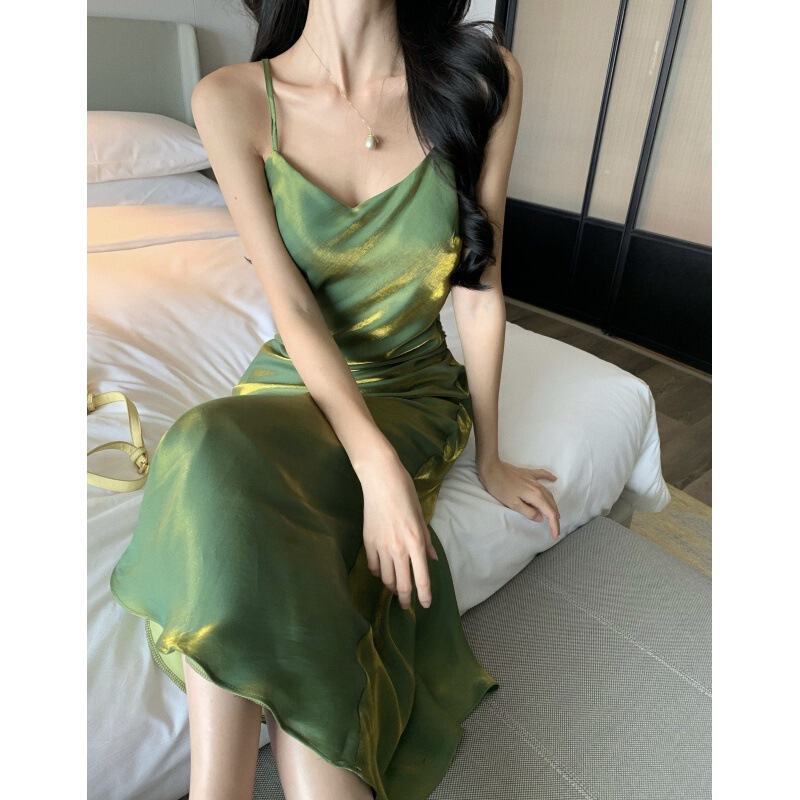French-Style Dress for Women, Summer Drapey Slim-Fit Slip Dress, Elegant Party Dress, 2026 Summer New Style French-Style Dress for Women, Summer Drapey Slim-Fit Slip Dress, Elegant Party Dress, 2026 Summer New Style
