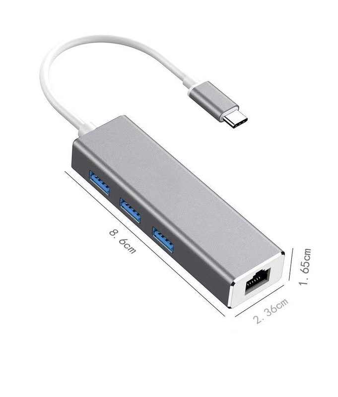 Usb-ギガビットlanカードパソコンノートエクステンダ3.0hubポートスプリッタtypec一分四ハブ|undefined
