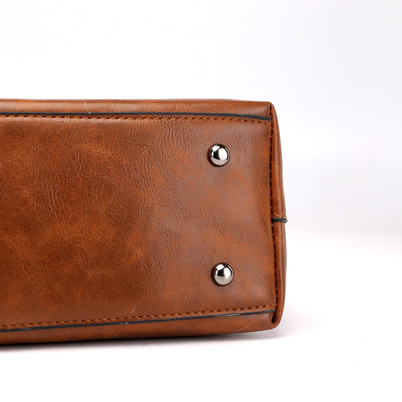 Double Pocket Large Capacity 2023 Popular New Fashion Shoulder Women's Tote Simplified Diagonal Straddle Bag_voghion.com