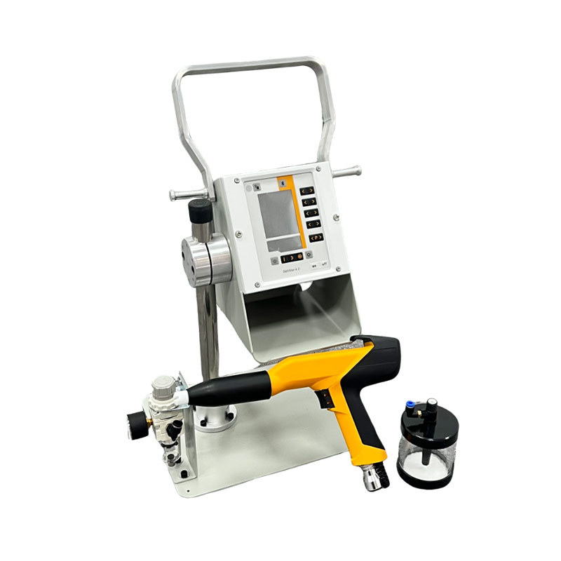 Fabricante portátil de pistola de pulverización de polvo pequeño equipo de pulverización electrostática de laboratorio de stock pulverización electrostática manual