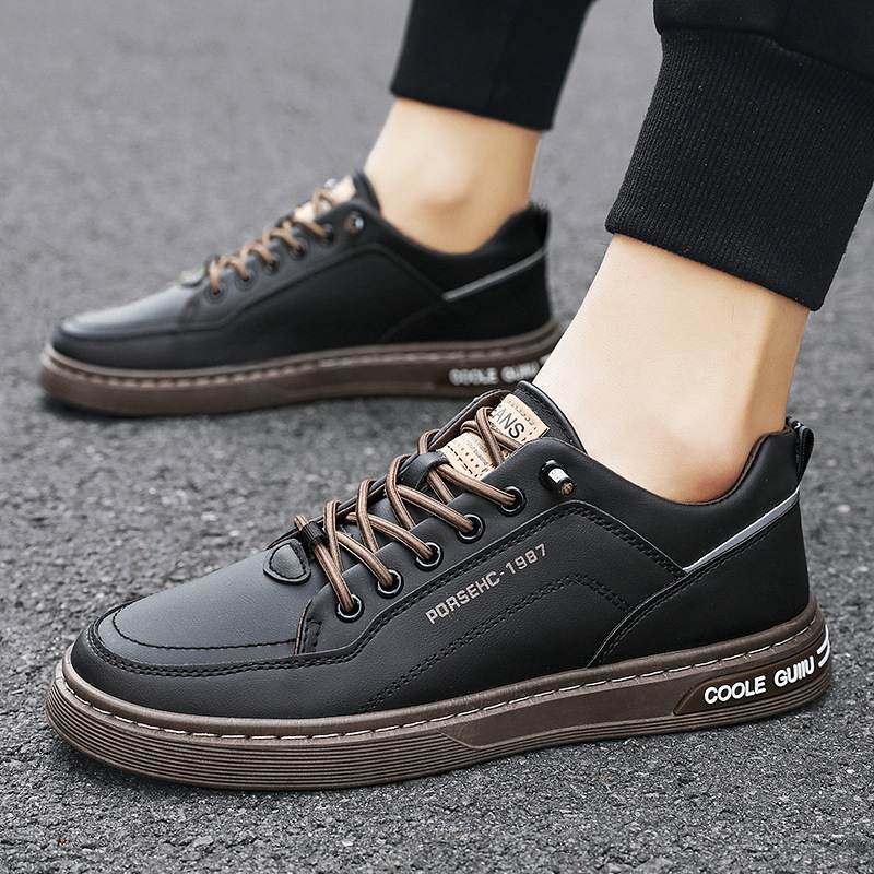Men’s Casual Trainers Breathable White Slip-on Shoes For Spring_voghion.com