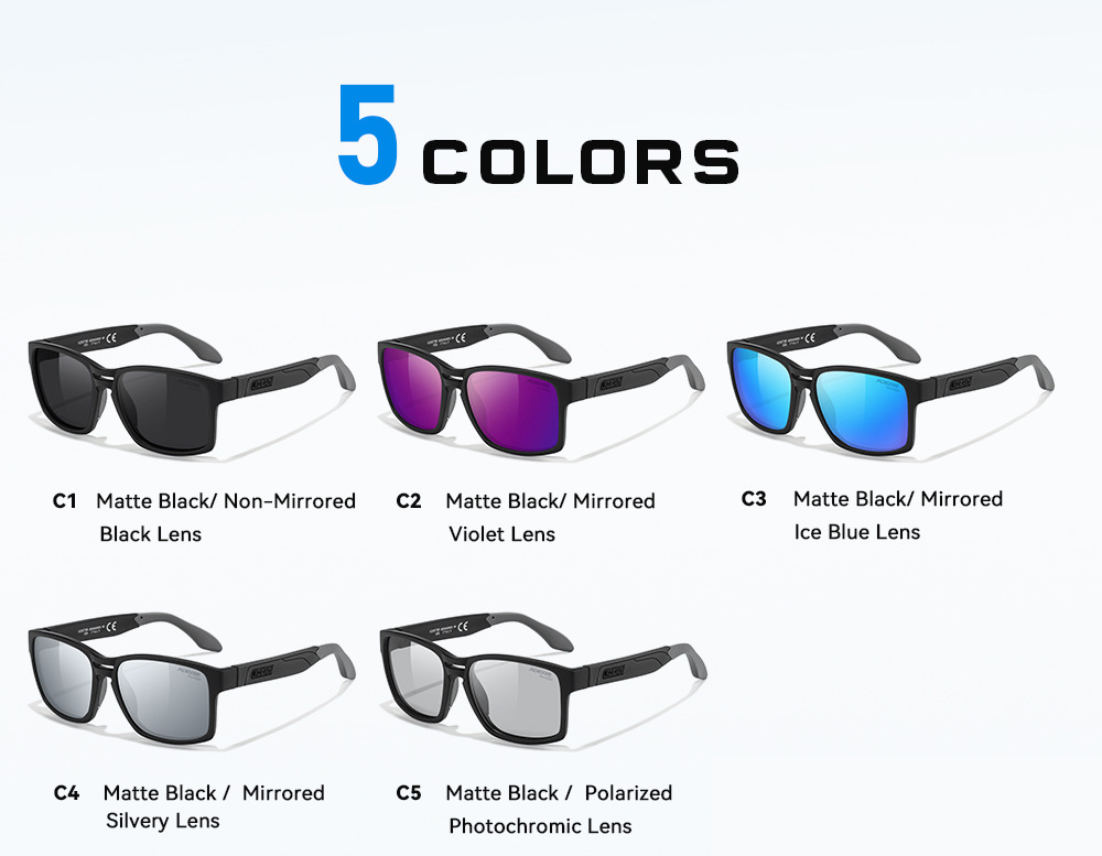 KDEAM Polarisierte Sonnenbrille TR90 Outdoor-Sportbrille UV-Schutz KD0736