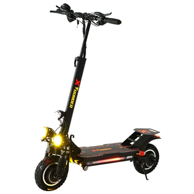 Electric Off-Road Scooter for Adults, Rechargeable, Foldable, Unisex Scooter, Battery-Powered, Seatless Mobility Scooter, Balance Scooter (Qatlanan elektrik skuterlər)