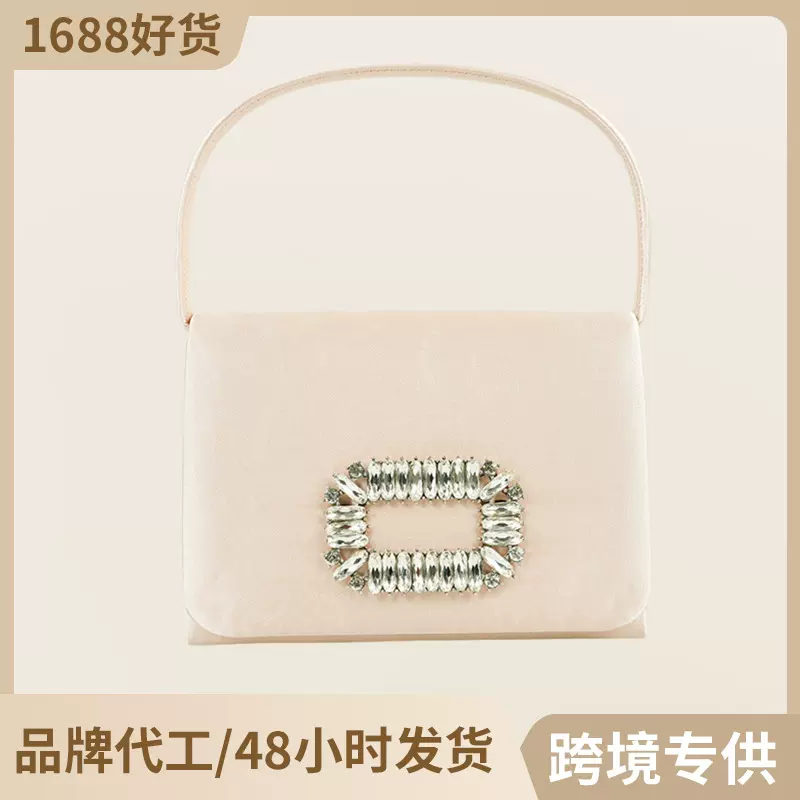 跨境外贸新款女士晚宴包纯色翻盖婚宴包礼服链条包女式晚宴宴会包