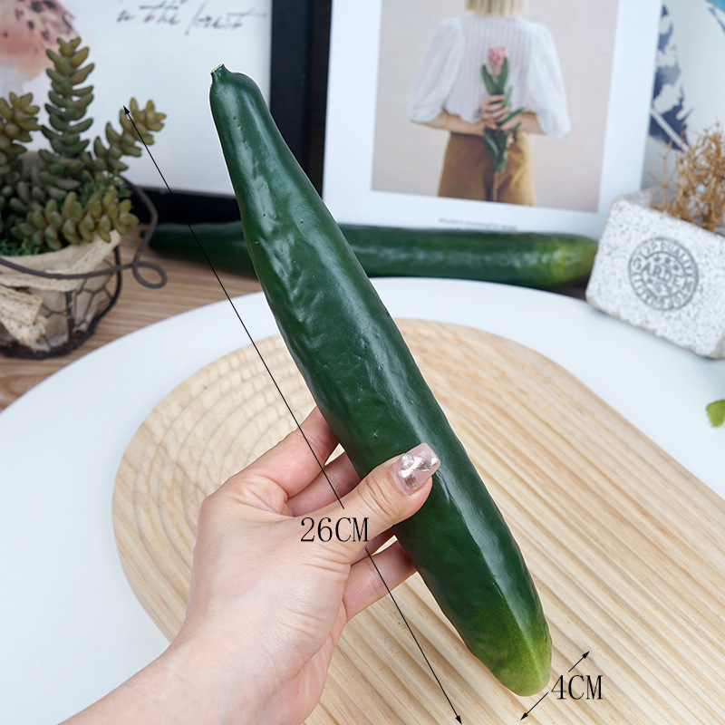 擬似擬似偽果物野菜ソフトサイズ苦いキュウリ青瓜ナスモデルキッチン装飾家庭置物おもちゃ|undefined