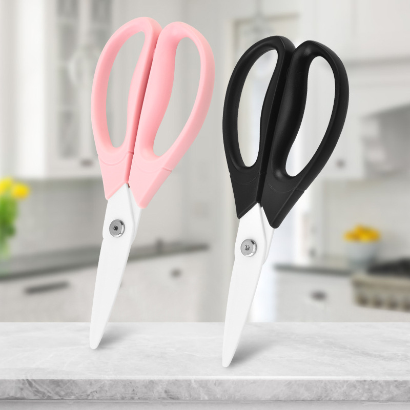 (2개) 8 인치 세라믹 가위 산업 대형 20CM 절연 가정용 식품 가위 내구성 부식 방지 주방 가위는 녹슬지 않습니다.
