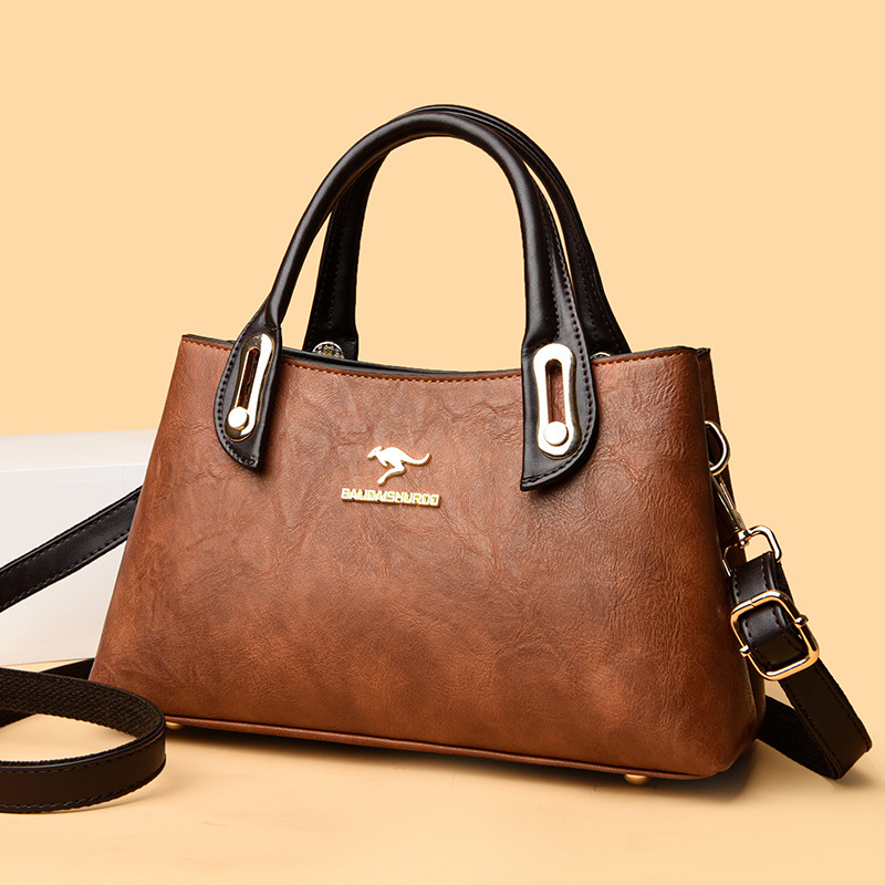 Cross-border 2024 nueva bolsa de hombro de mujer moda versátil gran capacidad descanso bolso de madres de mediana edad