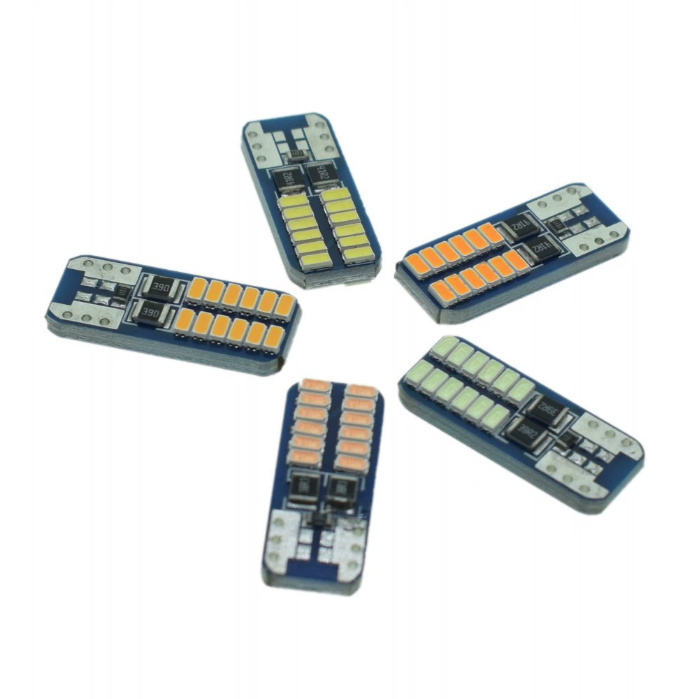 Автомобиль светодиодный свет ширины подсветки T10 3014 24SMD свет для чтения декодирование дверной свет номерного знака 12 В